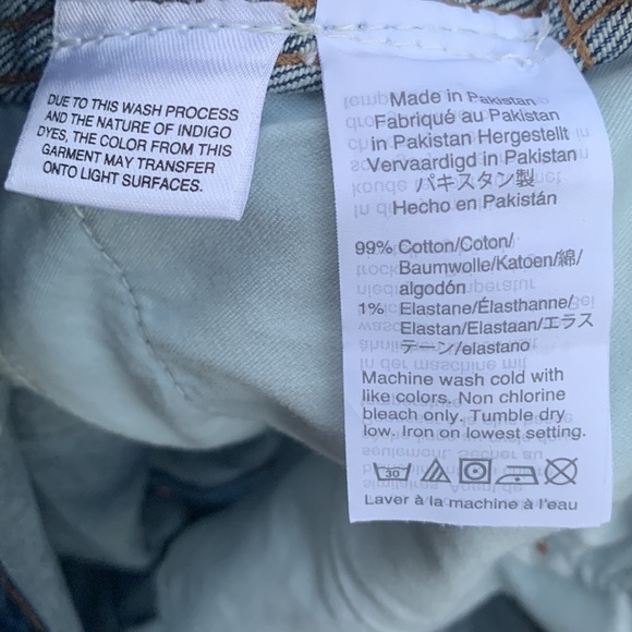 Madewell Button Front Straight Denim Mini Skirt Size 26 L9974 - Picture 5 of 5